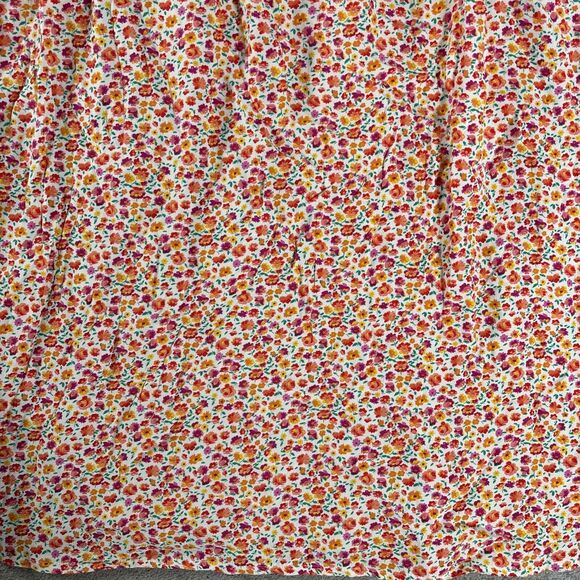 Vintage CRISCA Blouse Plus Size 1X-2X West Germany Orange Floral Viscose Hippie - Picture 11 of 13